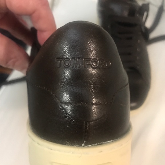 Genuine Tom Ford leather sneakers, never worn size 9 - Picture 3 of 4